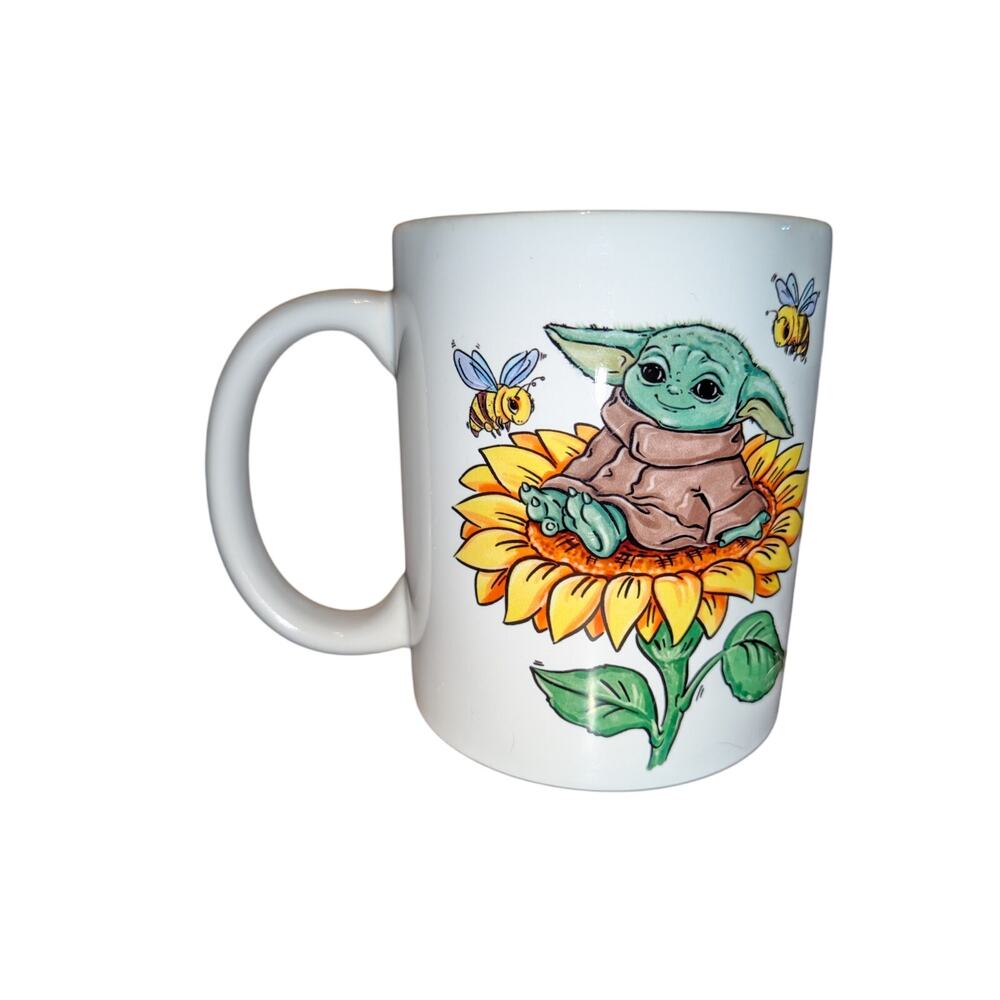 Grogu Sunflower & Bees mug
